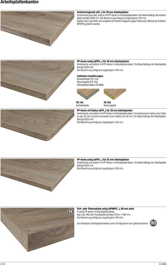 Pp Kante Arbeitsplatte